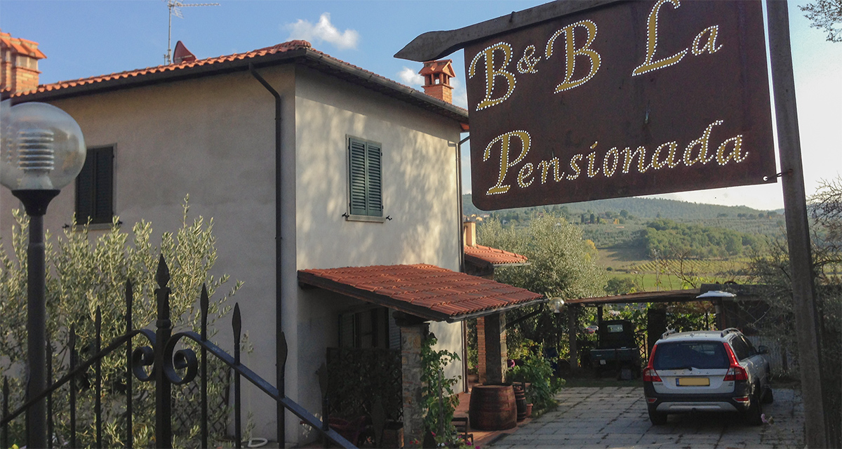 La pensionada: Bed and breakfast in Toscane